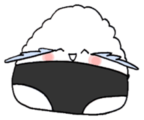 panties rice ball sticker #2662580