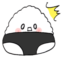 panties rice ball sticker #2662592