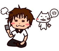 Den-nyanko and you sticker #2663317