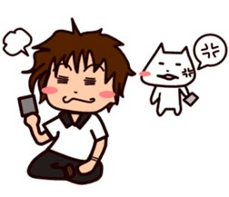 Den-nyanko and you sticker #2663317