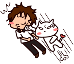 Den-nyanko and you sticker #2663323