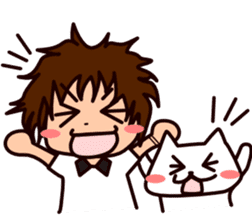 Den-nyanko and you sticker #2663327