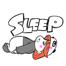 The girl who wore the dress of the panda sticker #2663734