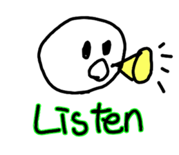 Pure heart Maruko-chan 2 (English ver.) sticker #2665507