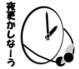 Mr. Clock sticker #2665833