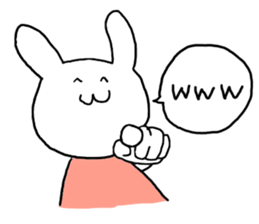 Annoying rabbit^^ sticker #2665895