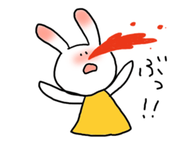 Annoying rabbit^^ sticker #2665924