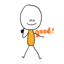 The boy comes from doodle world. sticker #2666343