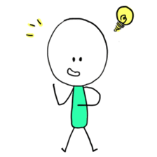 The boy comes from doodle world. sticker #2666347