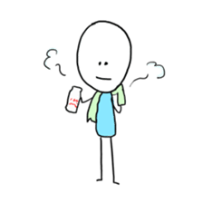 The boy comes from doodle world. sticker #2666368