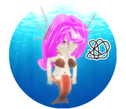 3D healing mermaid sticker sticker #2667132