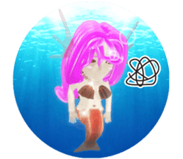 3D healing mermaid sticker sticker #2667132
