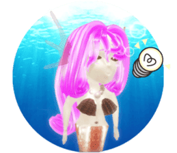 3D healing mermaid sticker sticker #2667133
