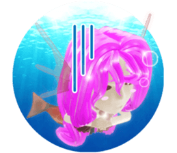 3D healing mermaid sticker sticker #2667134