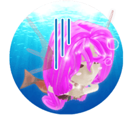 3D healing mermaid sticker sticker #2667134