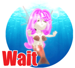 3D healing mermaid sticker sticker #2667135