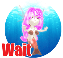 3D healing mermaid sticker sticker #2667135