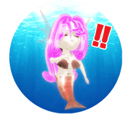 3D healing mermaid sticker sticker #2667136