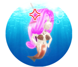 3D healing mermaid sticker sticker #2667137