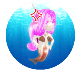 3D healing mermaid sticker sticker #2667137