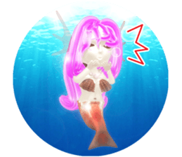 3D healing mermaid sticker sticker #2667139