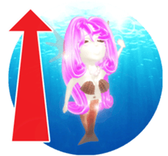 3D healing mermaid sticker sticker #2667140