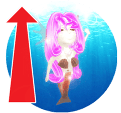 3D healing mermaid sticker sticker #2667140