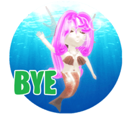 3D healing mermaid sticker sticker #2667142