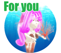 3D healing mermaid sticker sticker #2667144