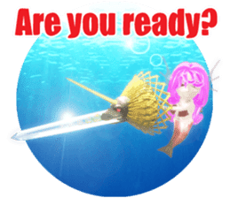 3D healing mermaid sticker sticker #2667146