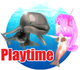 3D healing mermaid sticker sticker #2667152