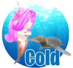 3D healing mermaid sticker sticker #2667153