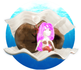 3D healing mermaid sticker sticker #2667156