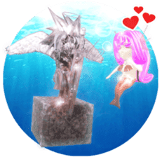 3D healing mermaid sticker sticker #2667160