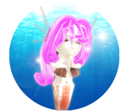 3D healing mermaid sticker sticker #2667162