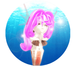 3D healing mermaid sticker sticker #2667162