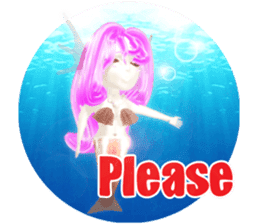 3D healing mermaid sticker sticker #2667164