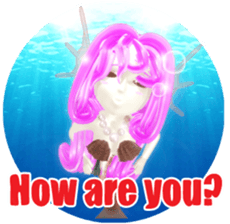 3D healing mermaid sticker sticker #2667165
