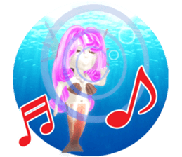 3D healing mermaid sticker sticker #2667166