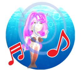 3D healing mermaid sticker sticker #2667166