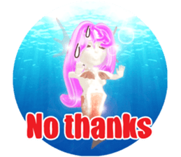 3D healing mermaid sticker sticker #2667167