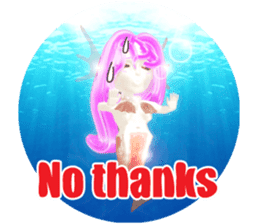 3D healing mermaid sticker sticker #2667167