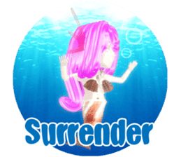 3D healing mermaid sticker sticker #2667168