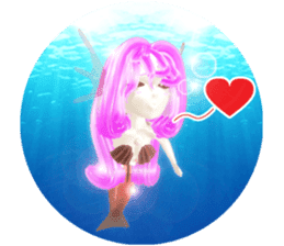 3D healing mermaid sticker sticker #2667169