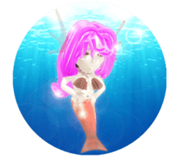 3D healing mermaid sticker sticker #2667170