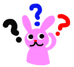 Pink rabbit USAKO sticker #2667185