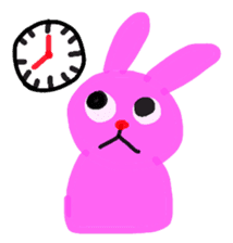Pink rabbit USAKO sticker #2667201
