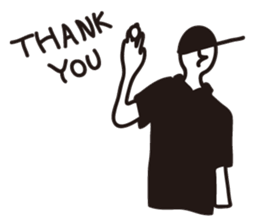 monotone golfer sticker #2667701