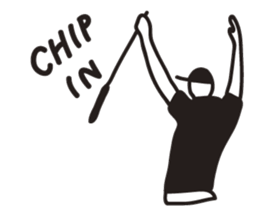 monotone golfer sticker #2667718