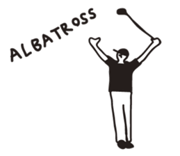 monotone golfer sticker #2667725